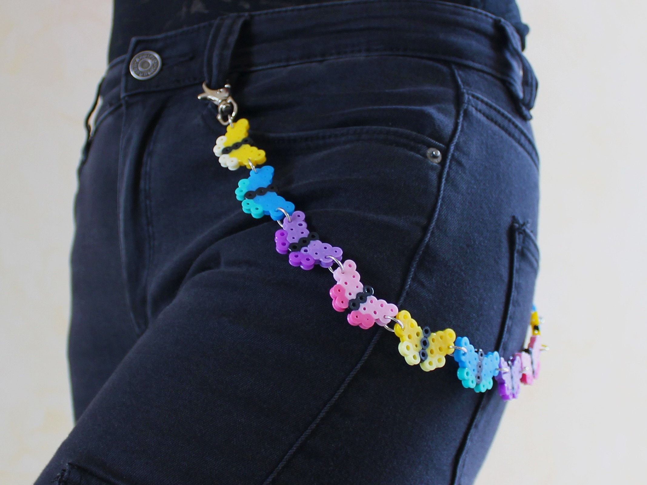 Butterfly Chain Belt Perler Butterfly Chain Belt Accessories