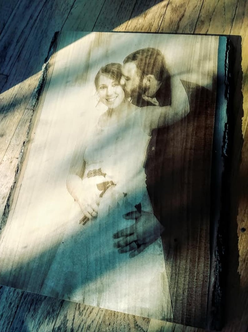 Engraved Wood Photo, Custom Wood Photo, Engraving on Wood, Personalized