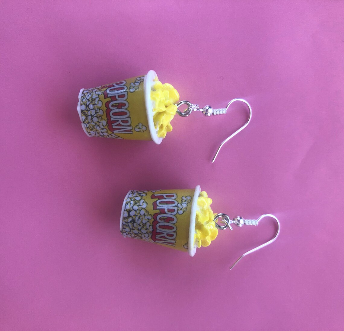 Popcorn Bucket Earrings Etsy