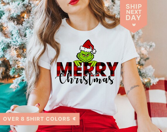 Merry Christmas Grinch Shirt for Women 