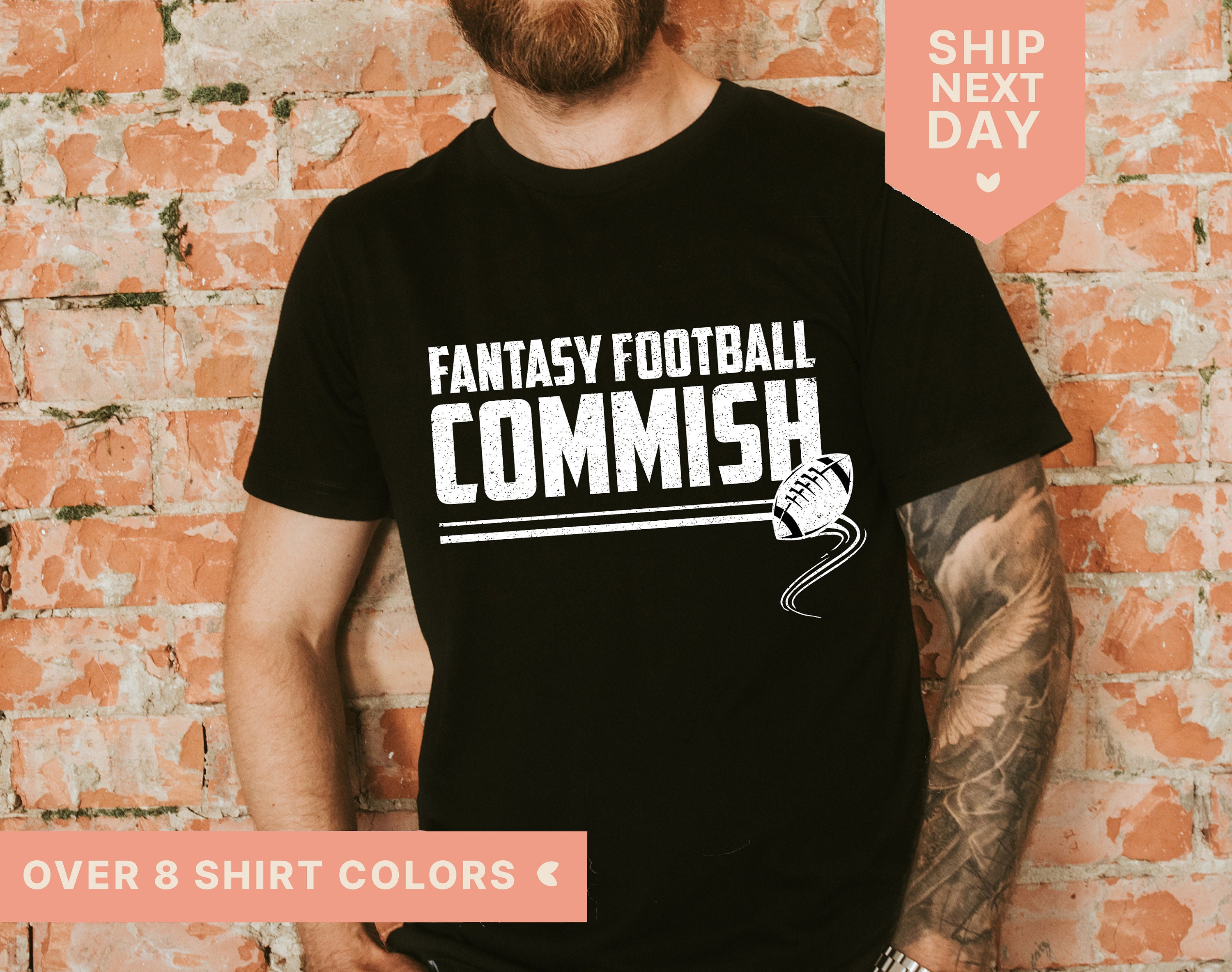 Fantasy Football Commish Shirt Dad 
