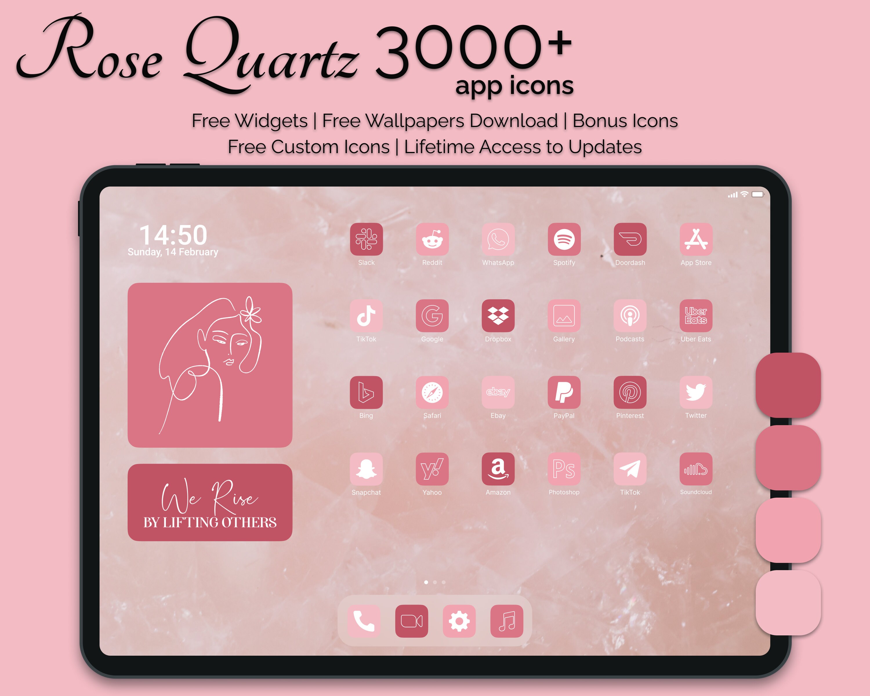 Pink App Icons For Ios 14 Or Any Phone 5EA