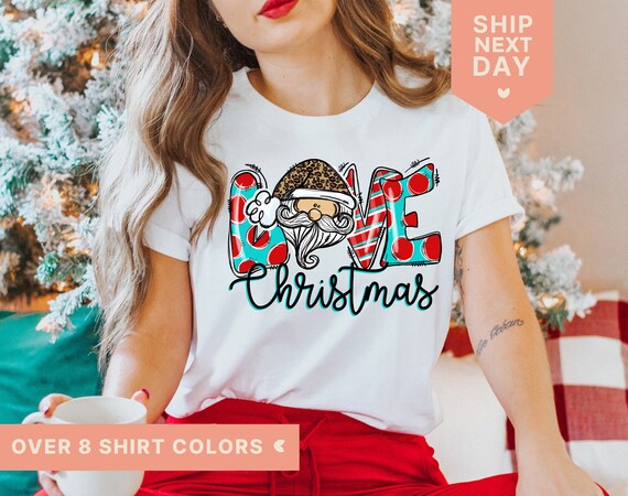 etsy christmas shirts women