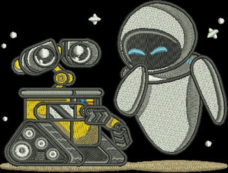 Walle Embroidery Design // Digital Download Etsy UK