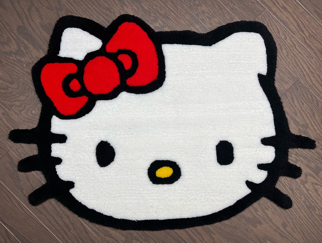 Hello Kitty Custom Tufted Design Rugs 35x25 Etsy