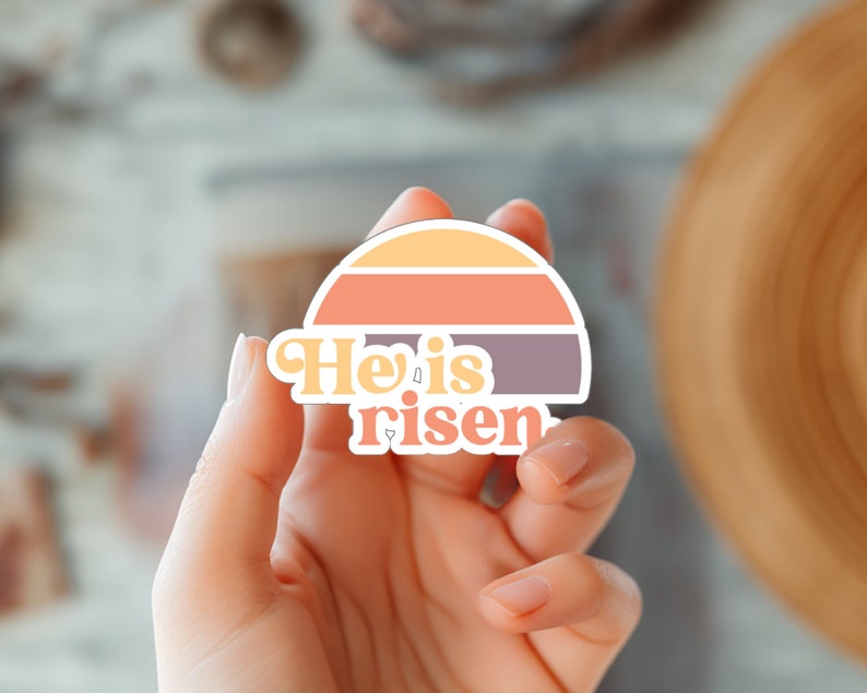 Jesus He is Risen Sticker Sunset Sunrise - Etsy