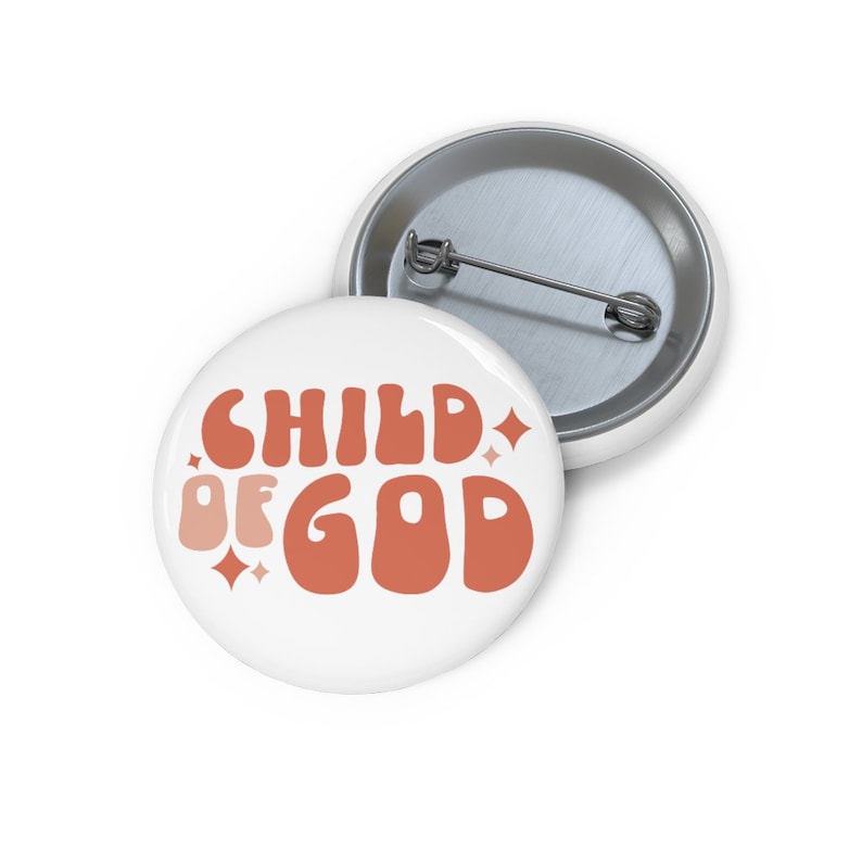 Child of God Retro Christian Pin Button - Etsy