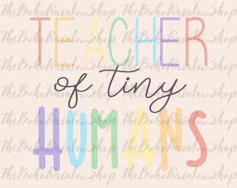 Insegnante di Tiny Humans svg, insegnante svg, scuola svg, file di taglio, regalo insegnante, camicia insegnante, spazio di progettazione,