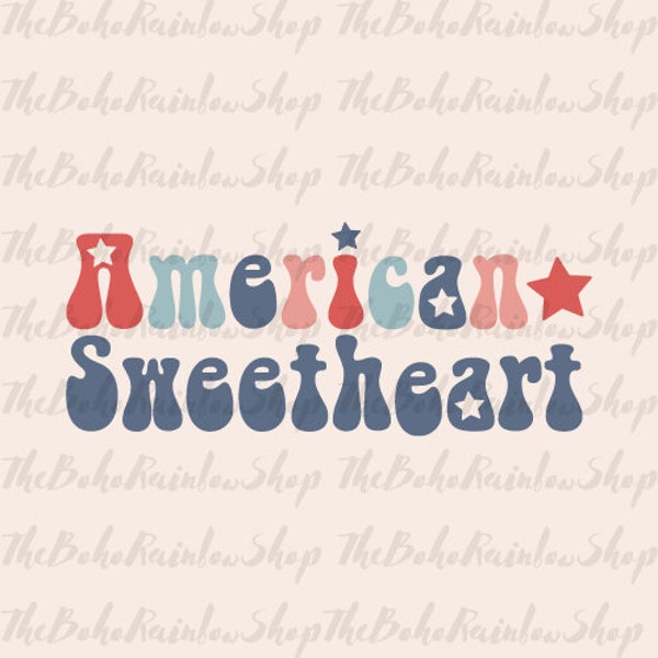 Boho American sweetheart SVG cut file, Boho 4th of July svg, Firecrackers svg, use svg, independence day svg,png,dxf