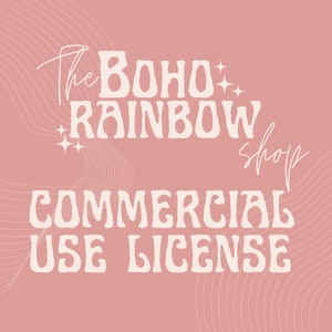 Licensing SVG/ Commercial Use License SVG files Small Business Commercial License for 1 Design SVG File