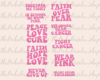 10 breast cancer together we fight Breast Cancer, Hope Svg, svg, Breast Cancer SVG, Ribbon, Pink Ribbon SVG Awareness  PNGbreast cancer