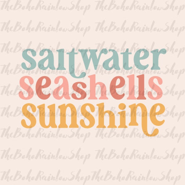 saltwater seashells sunshine svg png, summer design, summer svg designs, ready for summer, great summer svg, beach svg, summer svg file