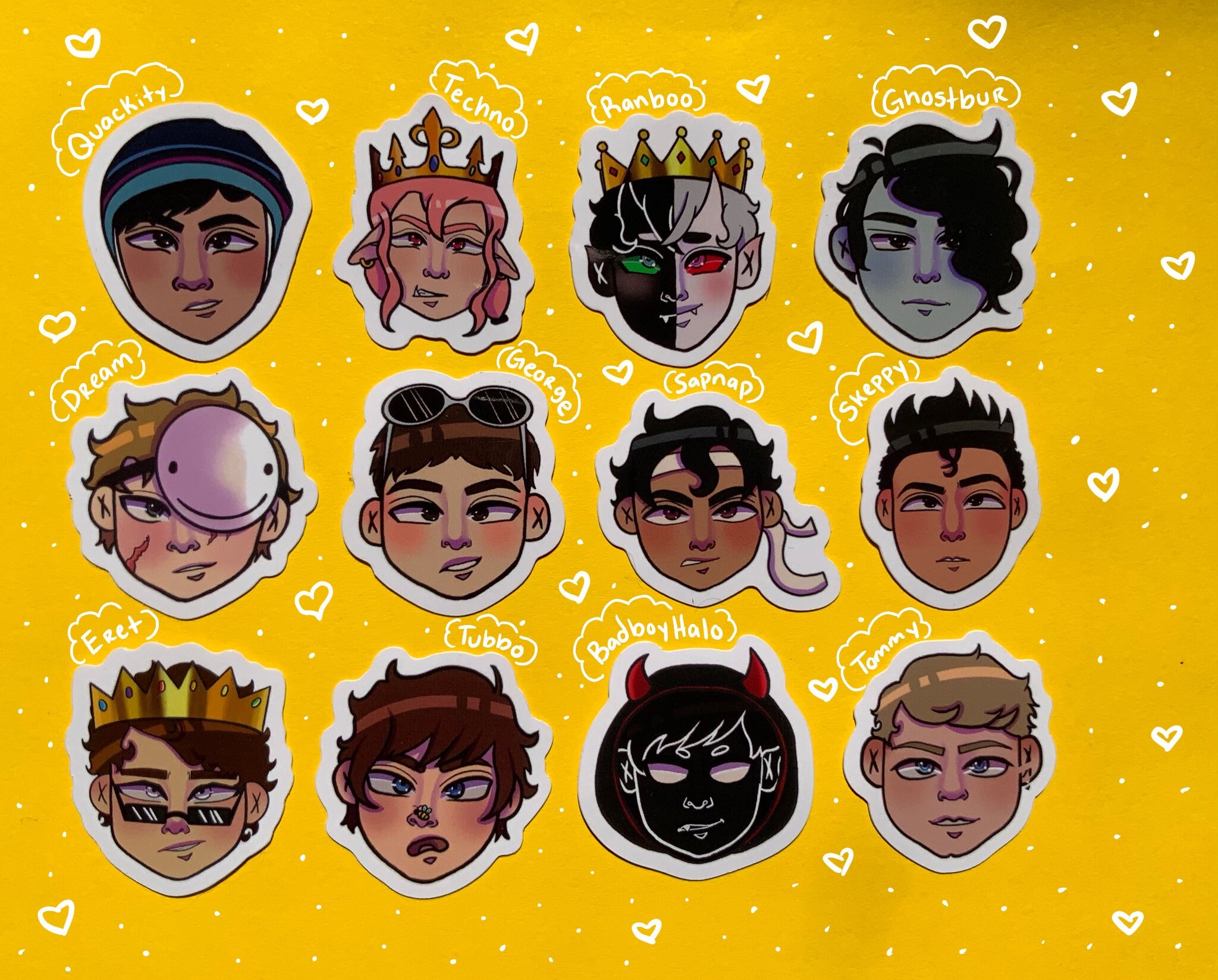 dream smp emoji stickers etsy
