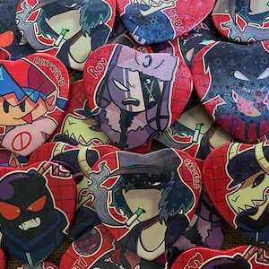 Friday Night Funkin Button Pins