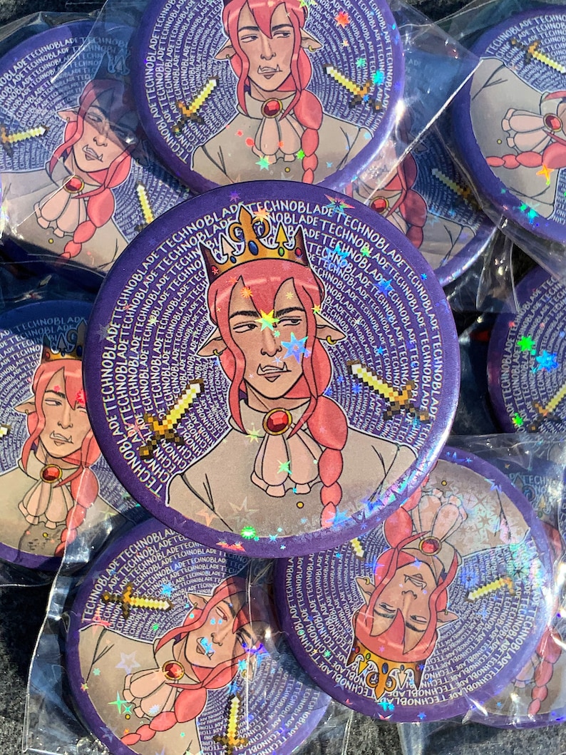 Dream SMP Tinplate Buttons