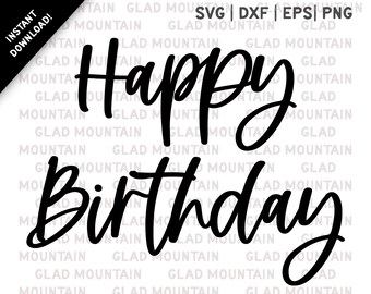 Download Happy Birthday Svg Etsy