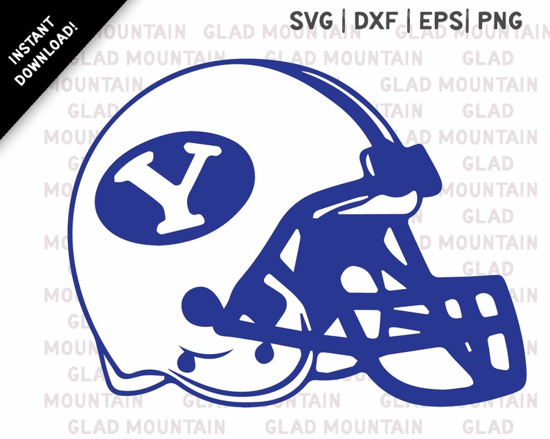 BYU Cougar Helmet SVG Png Dxf for DIY and Personalized | Etsy