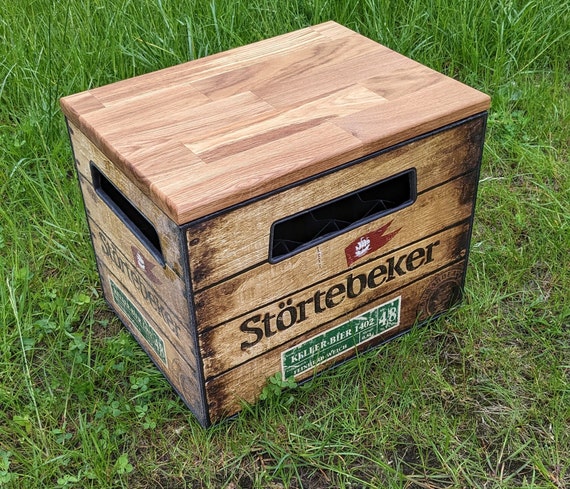 Buy Bierkasten Sitzauflage Eiche | Getränkekistensitz | NEU | Handmade Online in India