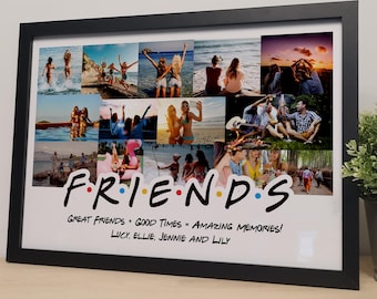 Best Friend Photo Collage Print | Personalized BFF Photo Collage | Best Friend Photo Gift | Bestie Custom Photo Collage | BFF Photo Gift