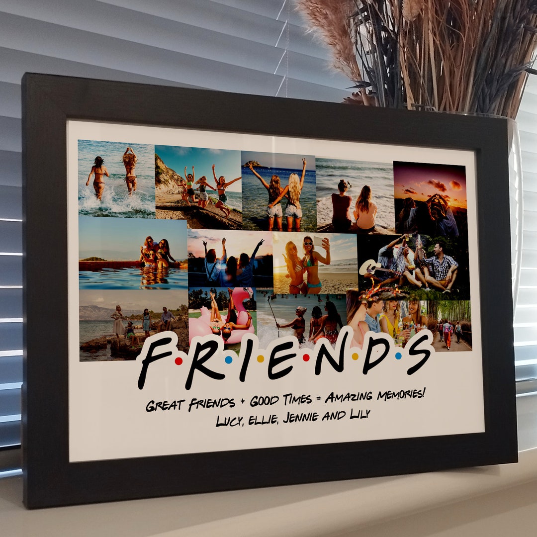 Best Friend Photo Collage Print Personalized BFF Photo Collage Best