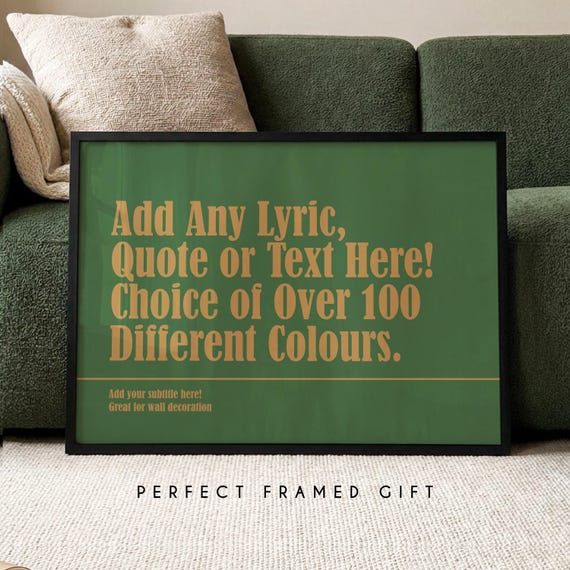 Custom Song Lyric Print, Personalised Music Wall Art, Wedding First Dance Poster, Paper Anniversary Gift for Couples