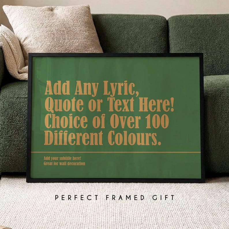 Custom Song Lyric Print, Personalised Music Wall Art, Wedding First Dance Poster, Paper Anniversary Gift for Couples afbeelding 1