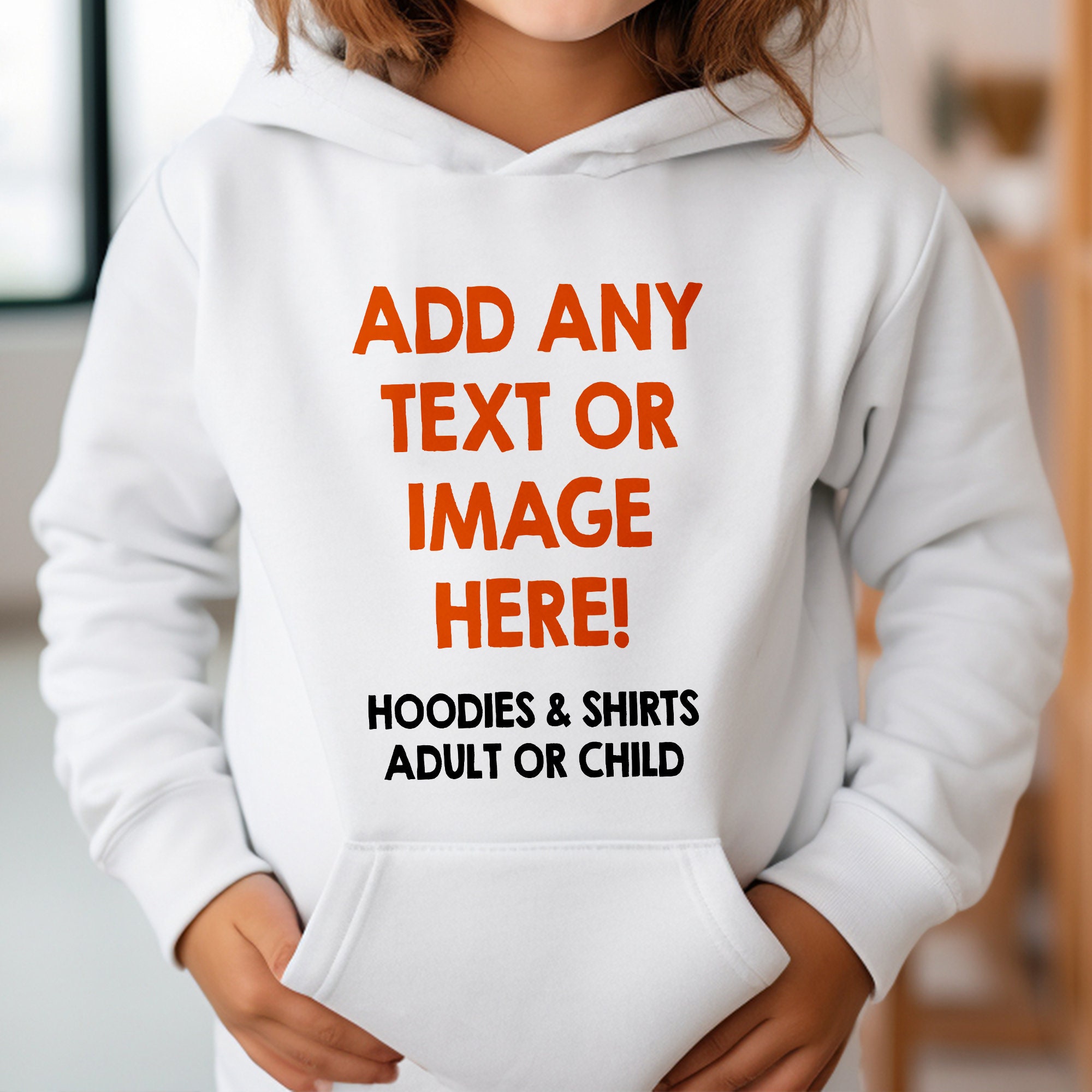 Custom Printed Hoodies, Print Your Own Hoodie, Custom Text or Image Printing, Stag Do Hen Do Hoodies, Personalised Adult or Kids Hoodies
