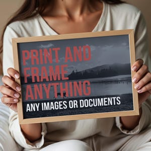 High Quality Professional Prints | Print and Frame Any Image, Document or Certificate | A4 A3 Printing Service | Custom Framed Photo Print
