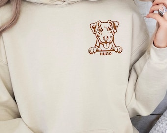 Custom Pet Portrait Hoodie | Personalised Dog Gift | Dog Mum Hoodie | Dog Pet Portrait Hoodie | Gift For Dog Owner | Dog Dad Hoodie