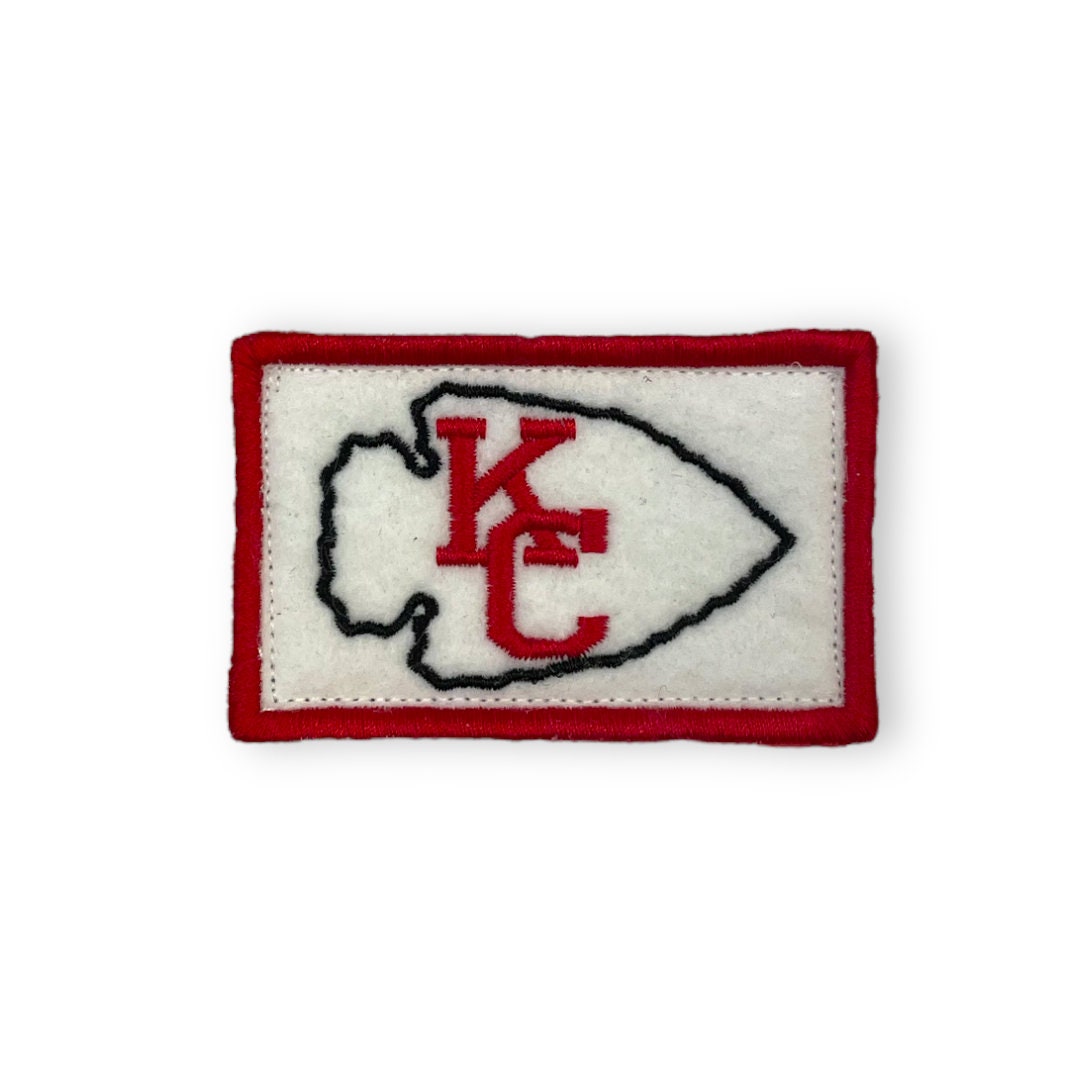 Kansas City Chiefs Patch, NFL Sports Team Logo, Size: 3.2 x 2.1 inches -  EmbroSoft
