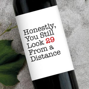 Etichetta per vino per il 30° compleanno / Etichetta per vino divertente, regalo di compleanno importante per il figlio, la figlia e il migliore amico, regalo per il 30° compleanno