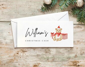 Personalised Christmas Money Wallet: Money Gift for Grandchild, Granddaughter, Niece, Nephew, Grandson, daughter, Son