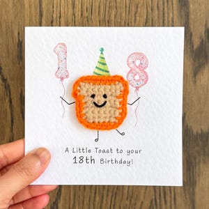 A Little Birthday Toast To You 18th Birthday Age Card | 16th 30th 21st 40th 50th 60th 70th 80th sister birthday card for her