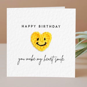 Birthday Card for Sister Bestie Birthday card for Friend Birthday Card girlfriend Birthday Card for Bestie Smiley face