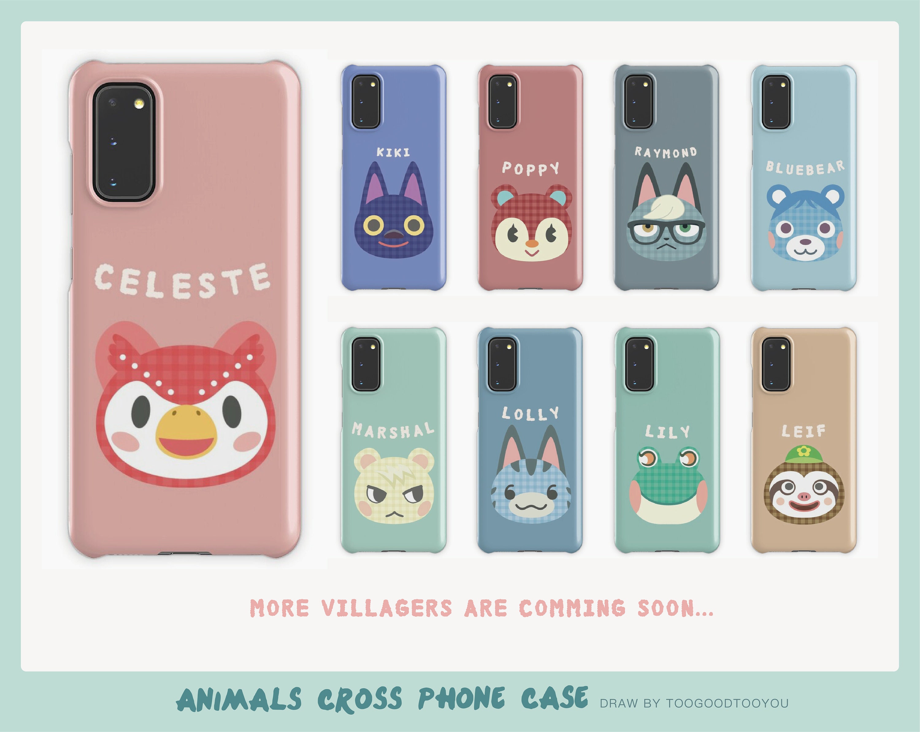 Animal Crossing Samsung Galaxy Snap Case Character Phone Etsy