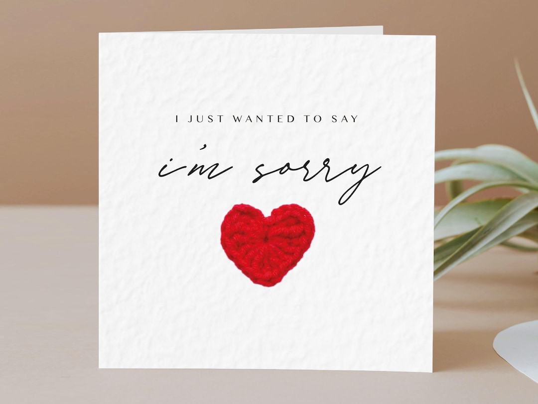 I’m Sorry Card Apology to Wife Apology to Girlfriend Forgive Me Card