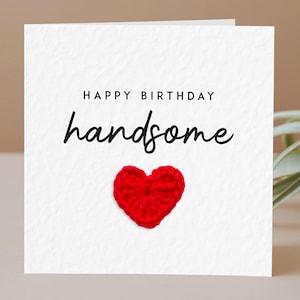 Husband Birthday Handsome Card | Birthday Card Happy Birthday Boyfriend To my Boyfriend  Birthday Card For Him Fiance Birthday Card