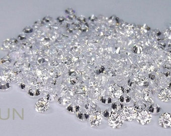 Certified 0.50 Ct Lab Grown Loose cvd Diamond 4mm SI1 DEF Color Lot CVDHPHT