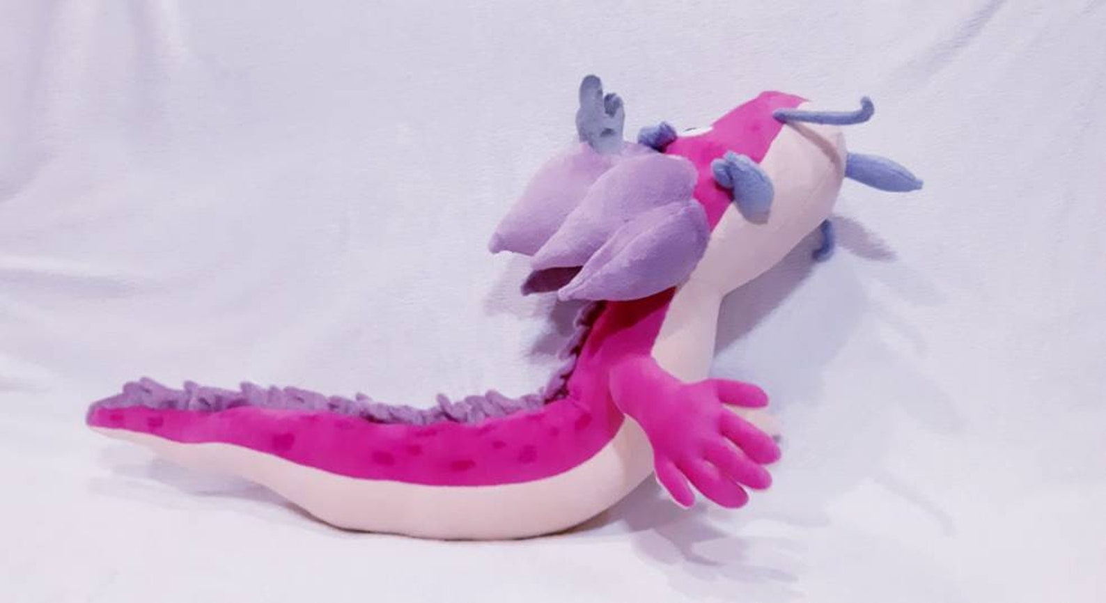 WISH DRAGON Plush Toy Wireframe 275in70cm Etsy