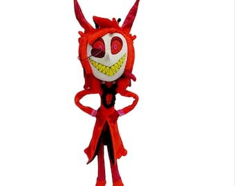 Alastor doll Hazbin Hotel Alastor inspired - handmade plush, poseable, 19.6 in(50cm) - made to order