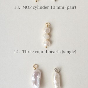 Biwa pearl pendant