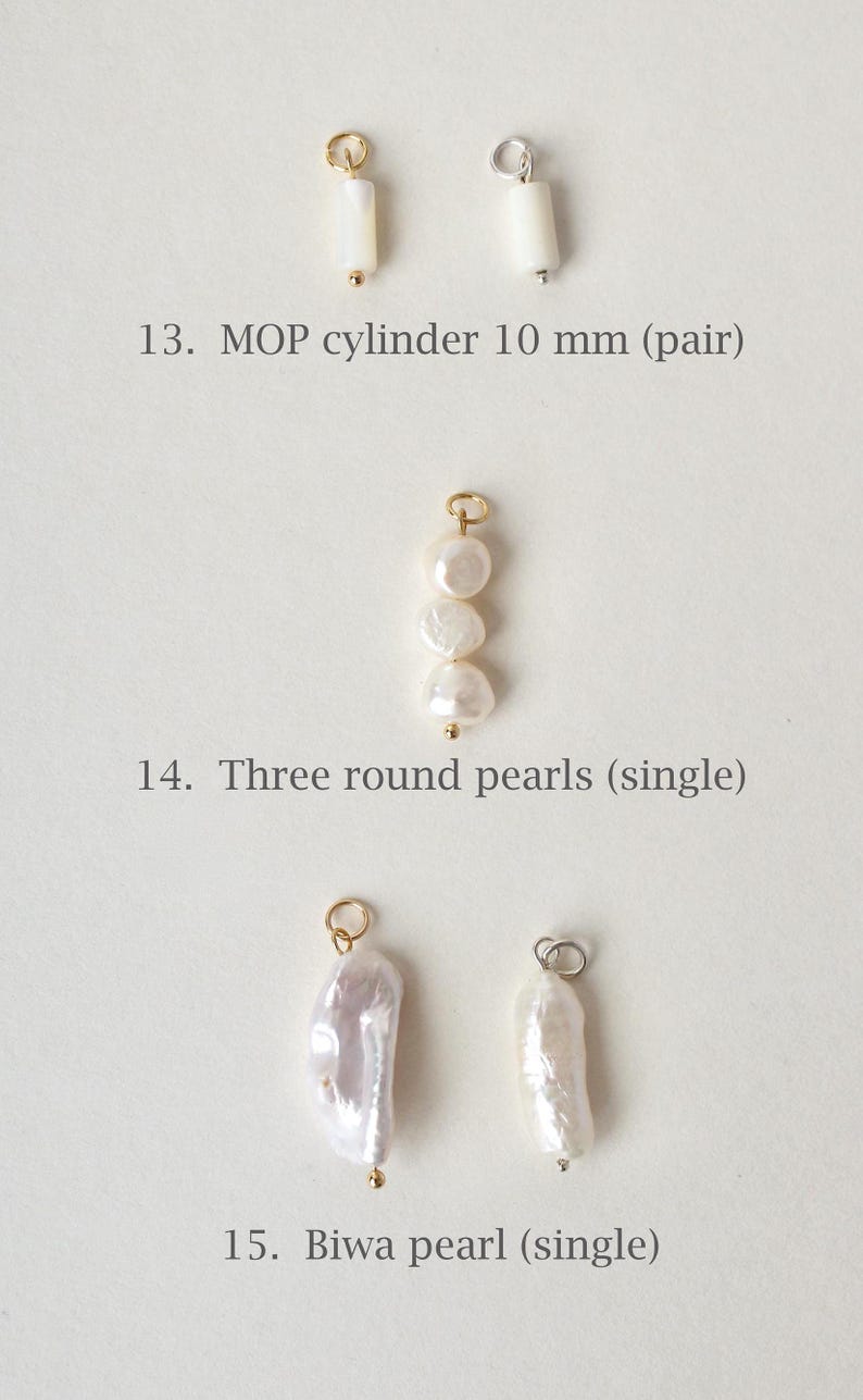 Biwa pearl pendant