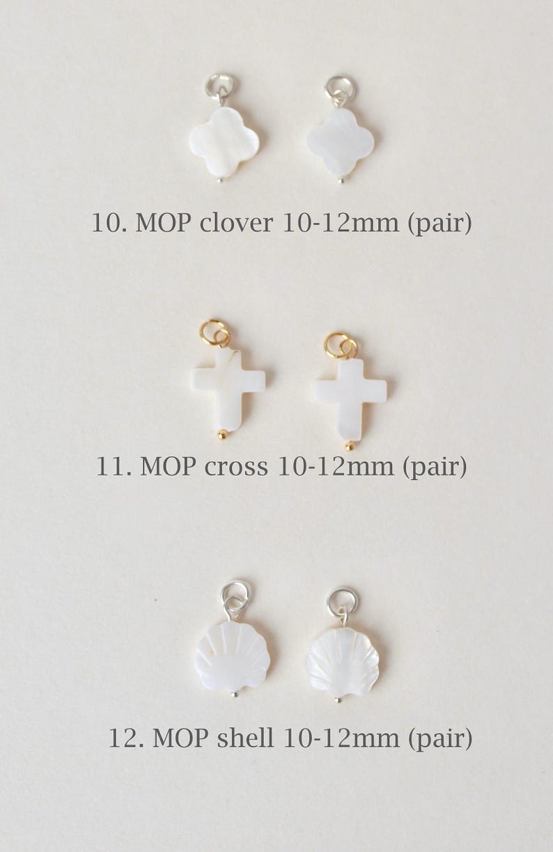 Clover charm
Cross charm