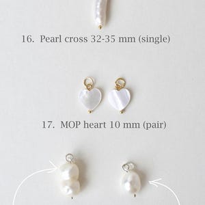 Cross pearl pendant