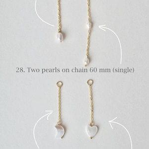 pearl on chain charm