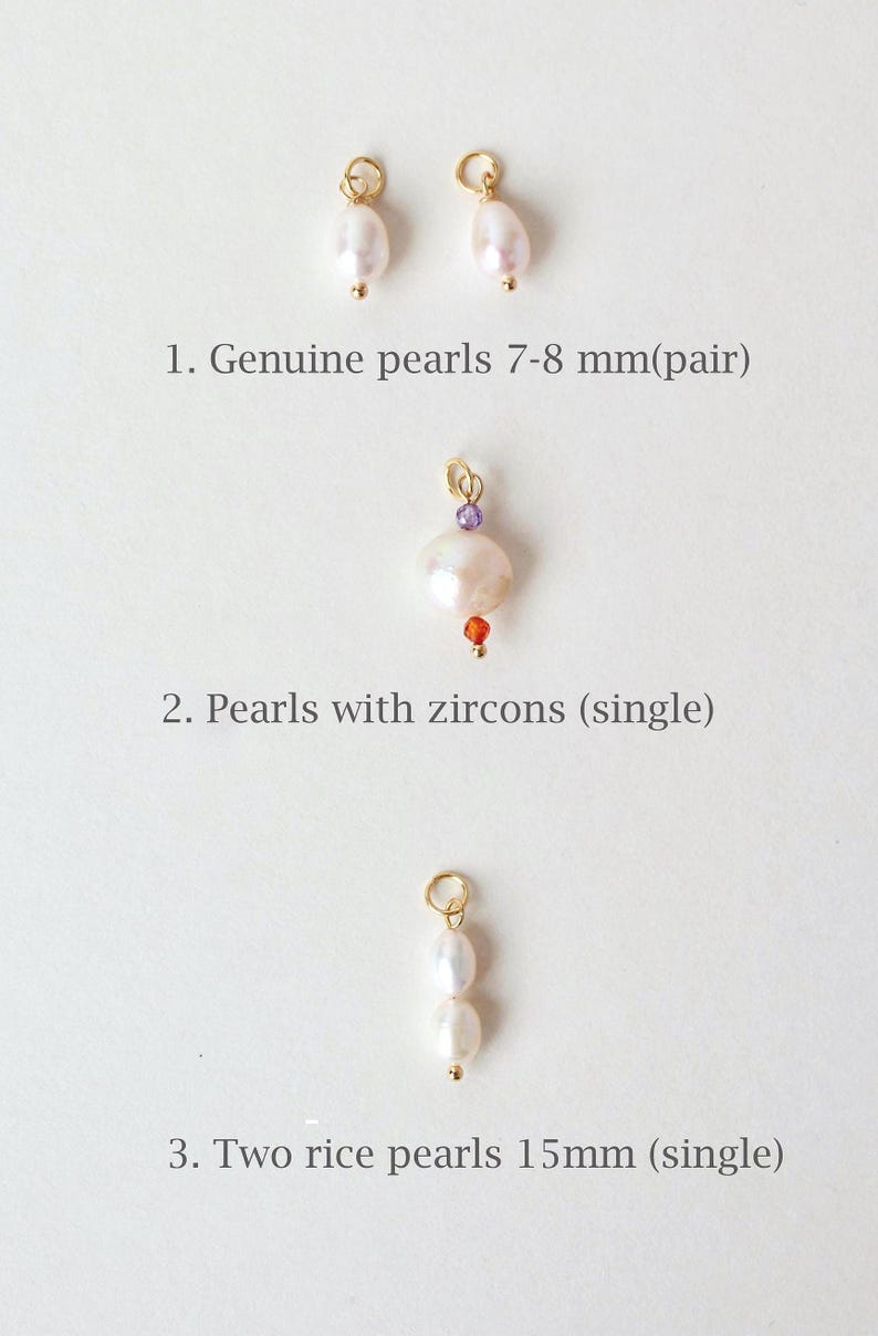genuine pearls charms