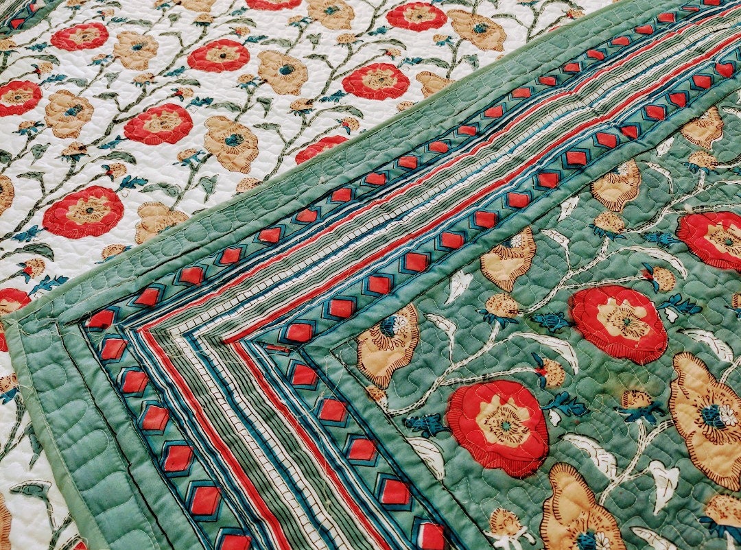Quilts Blankets Comforter Indian Reversible Quilts/jaipuri Razai/soft