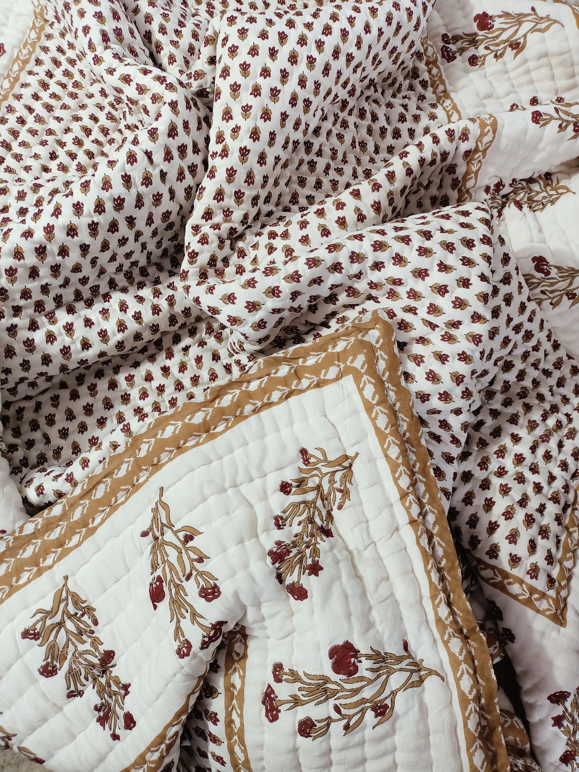 Reversible Handmade Quilt/soft Quality Winter Quilt/ Ultra Etsy