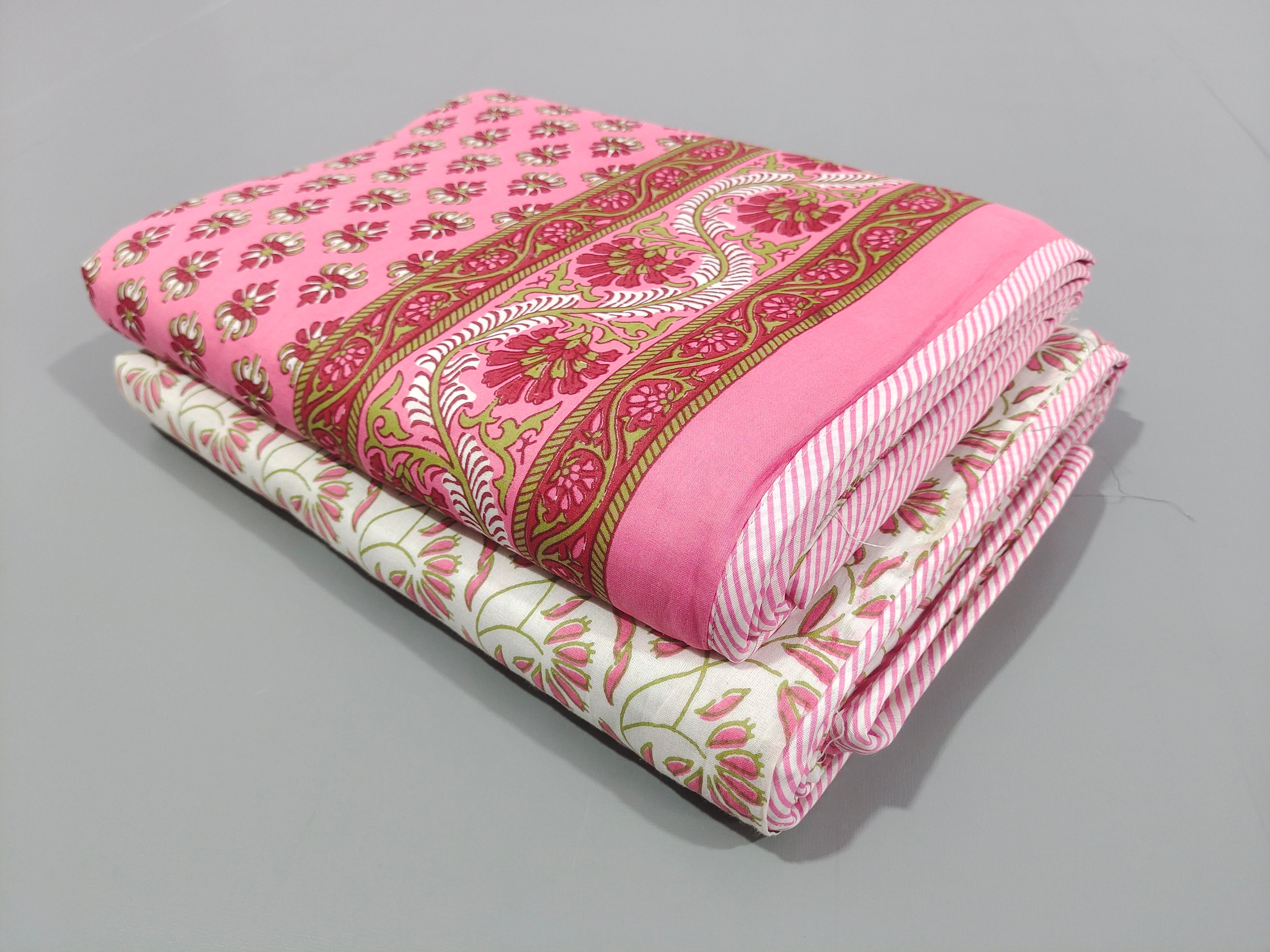 Dohar Summer Blanket Summer Quilt Indian Handcrafted Jaipuri Etsy