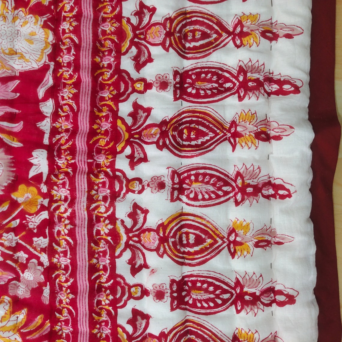 Sanganer hand block Reversible Hand Block Print Handmade Etsy